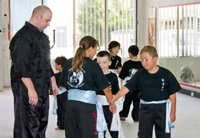 Kung Fu kids training